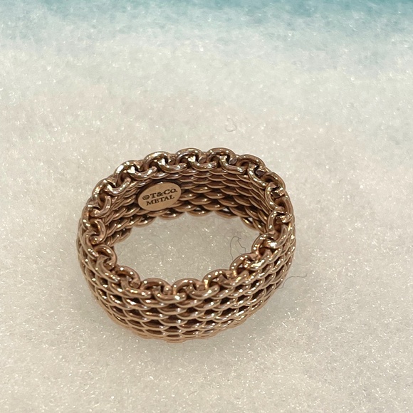 Authentic Tiffany & Co. Somerset Rose Gold Ring - Picture 1 of 3